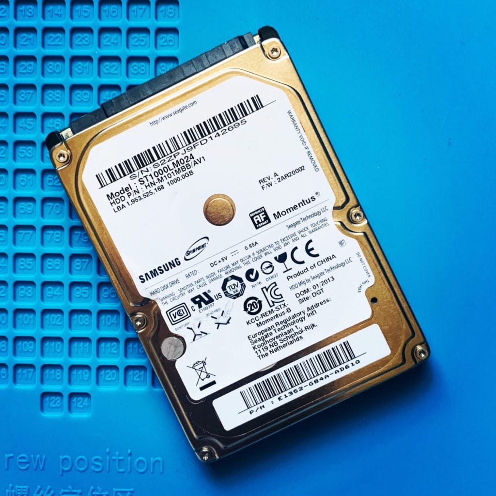 Hard Drive Recovery on Samsung ST1000LM024