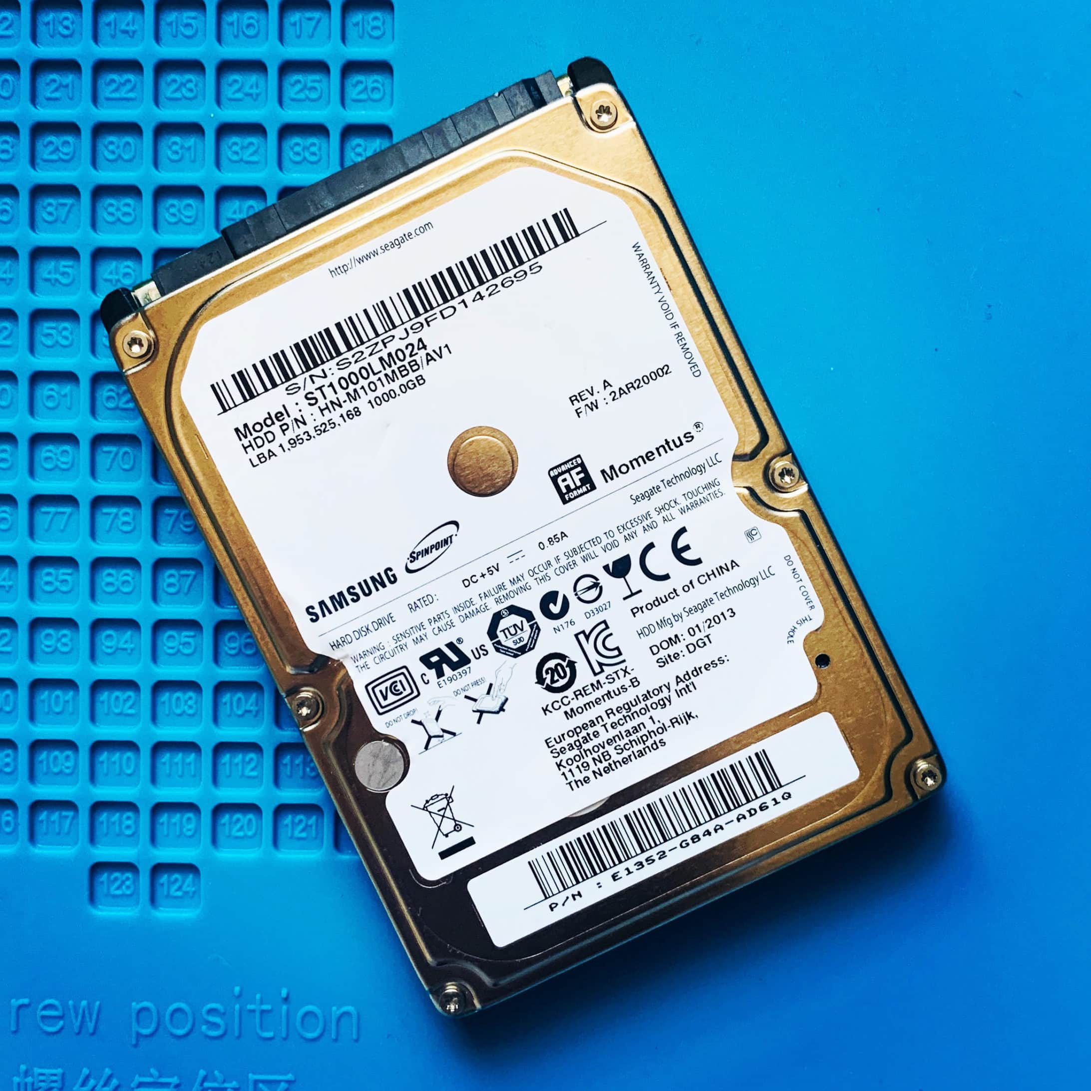 Hard Drive Recovery on Samsung ST1000LM024