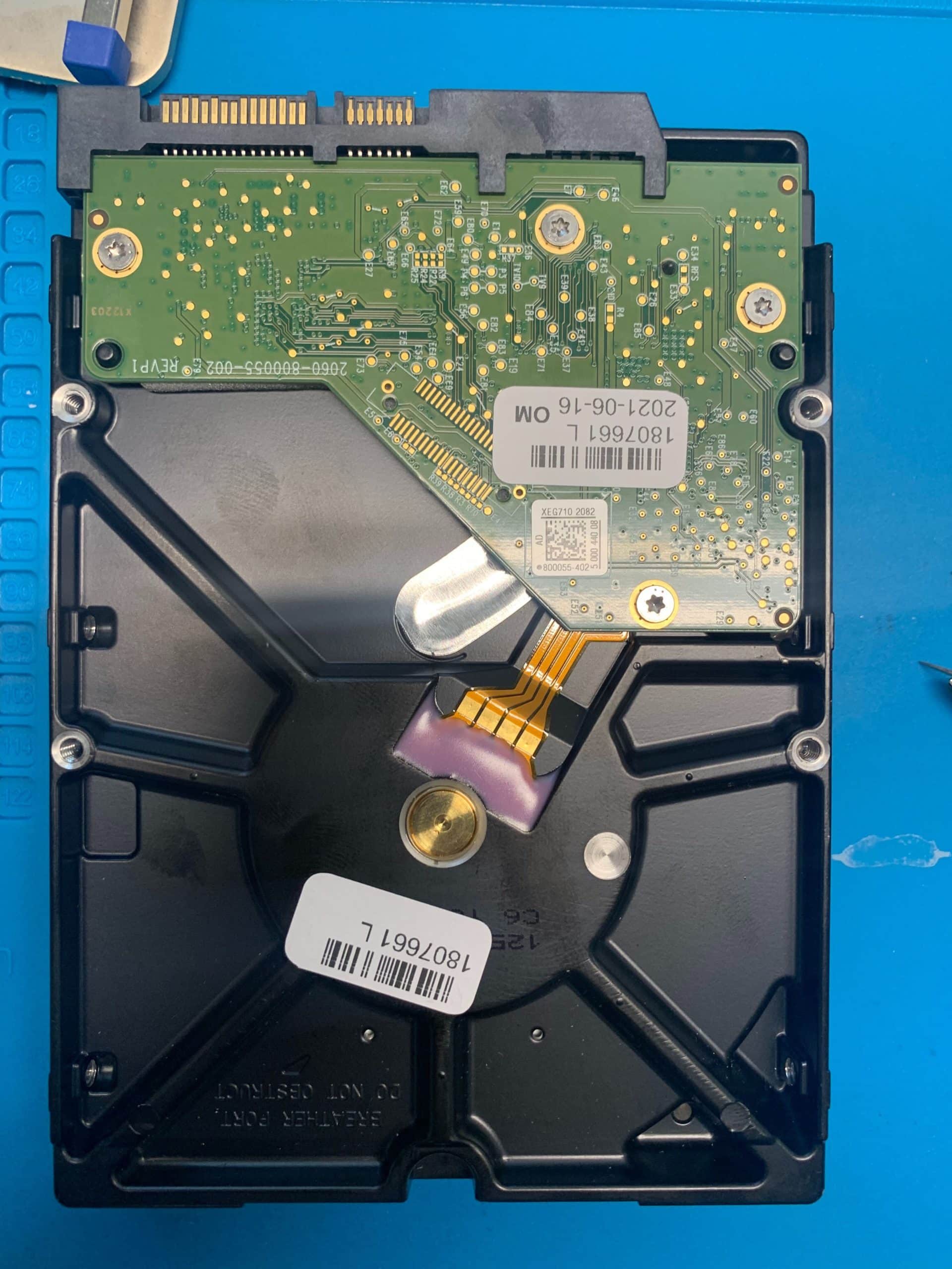 PCB of WD data recovery from MyBook WD40EFRX 4TB Hard Drive