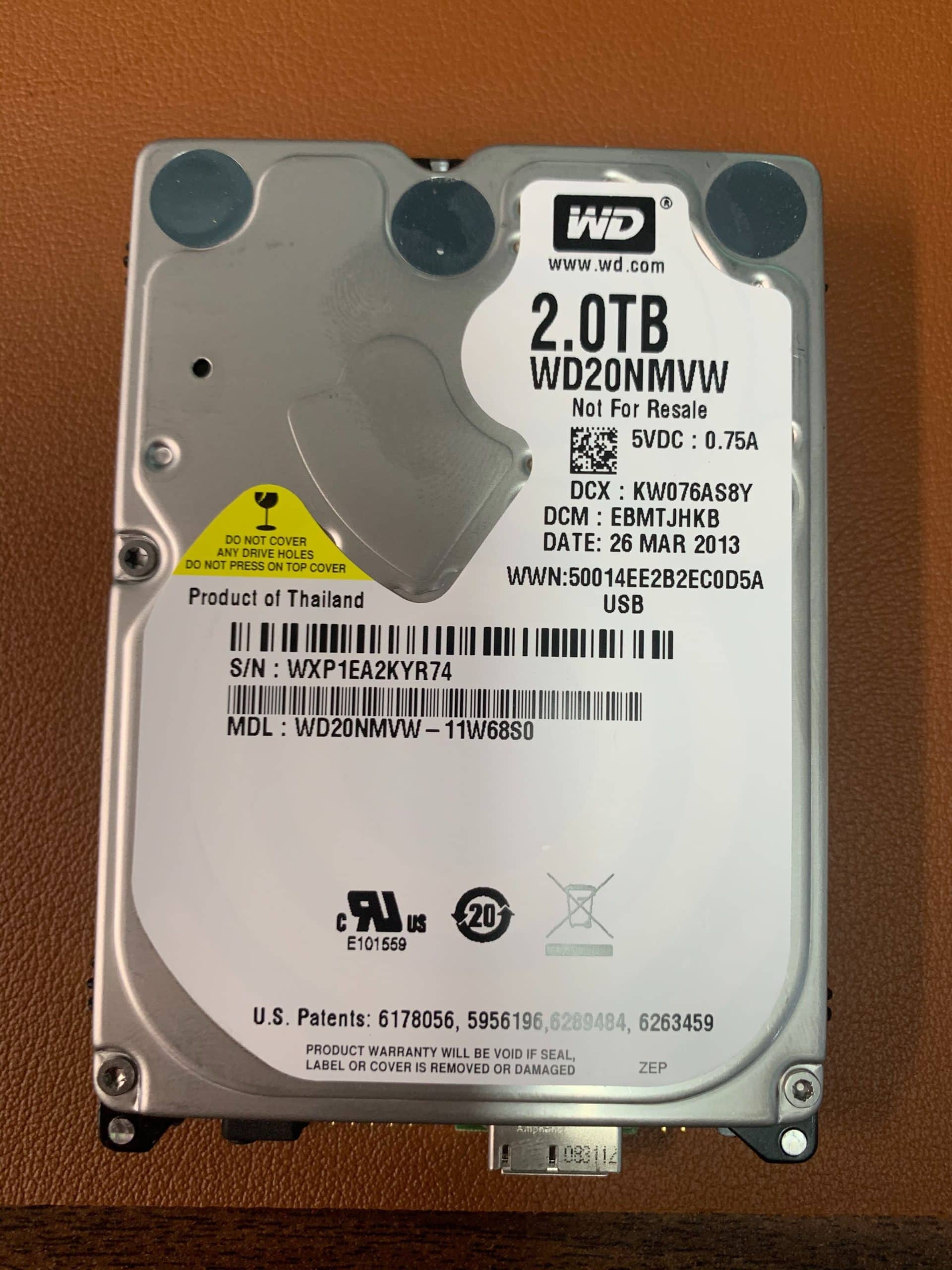 WD20NMVW 2TB Drive