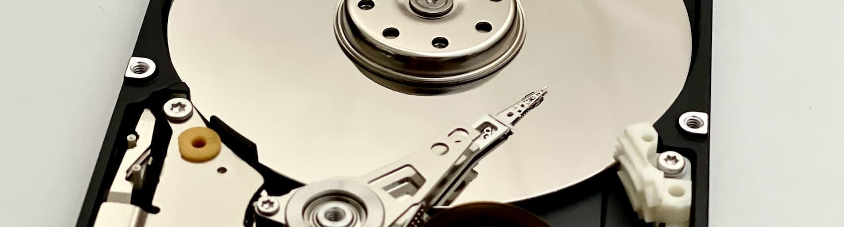Our Data Recovery Form 1 hard drive closeup