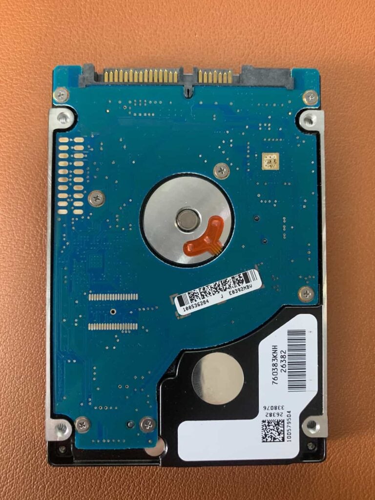 Seagate ST9500325AS 500GB back