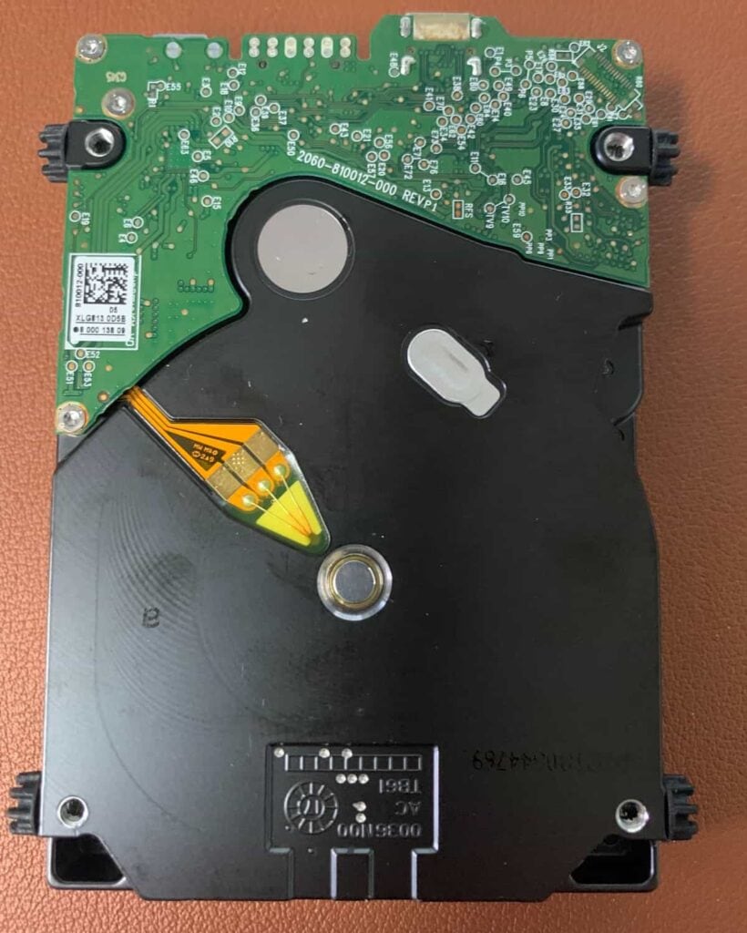 Recover Data From WD My Passport External Hard Drive PCB View