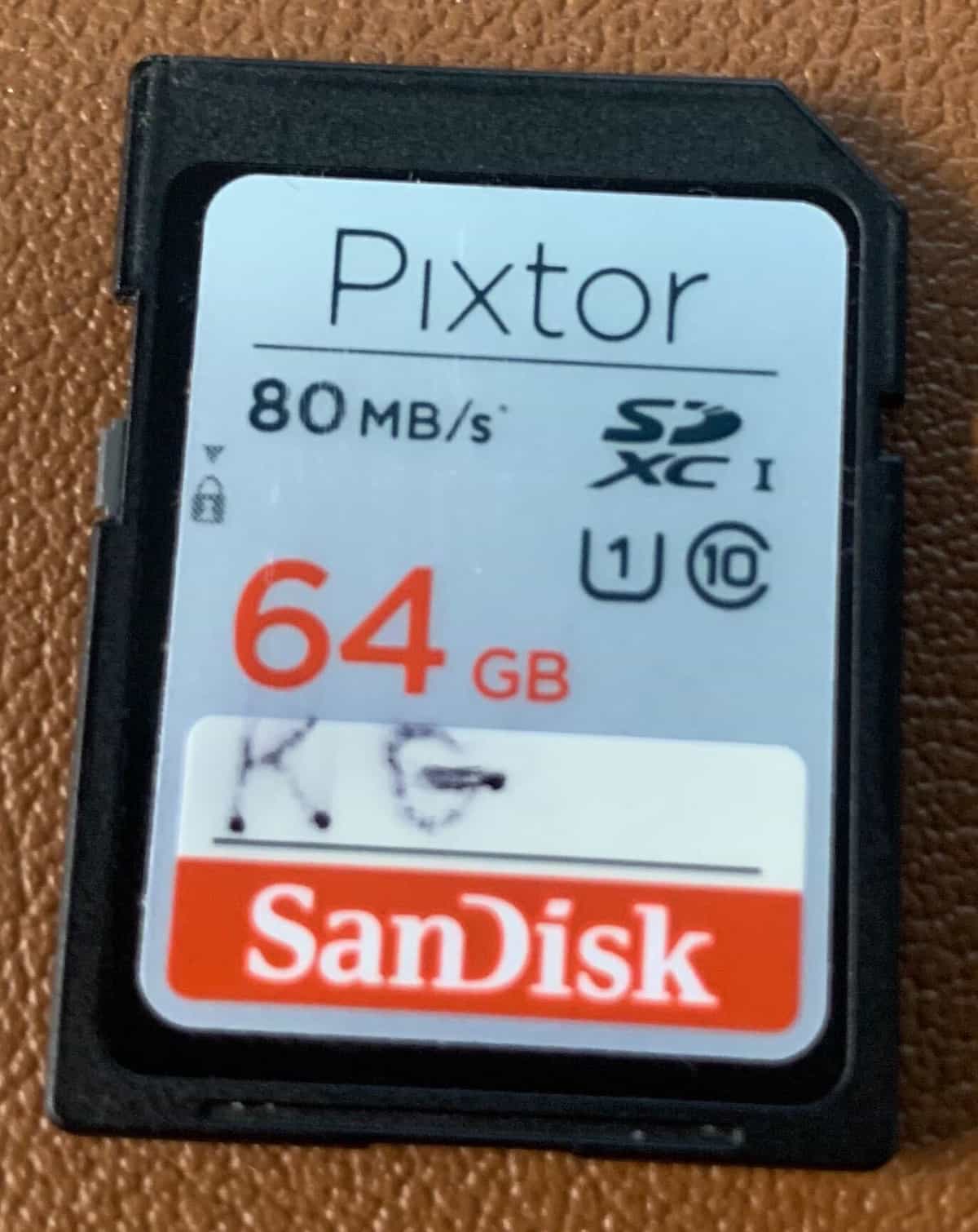 Accidentally Erased Sandisk SD Card