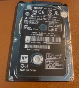 HGST 500GB drive that has bad blocks