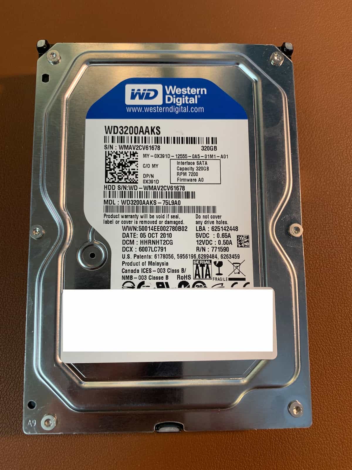 Beeping WD3200AAKS WD Drive
