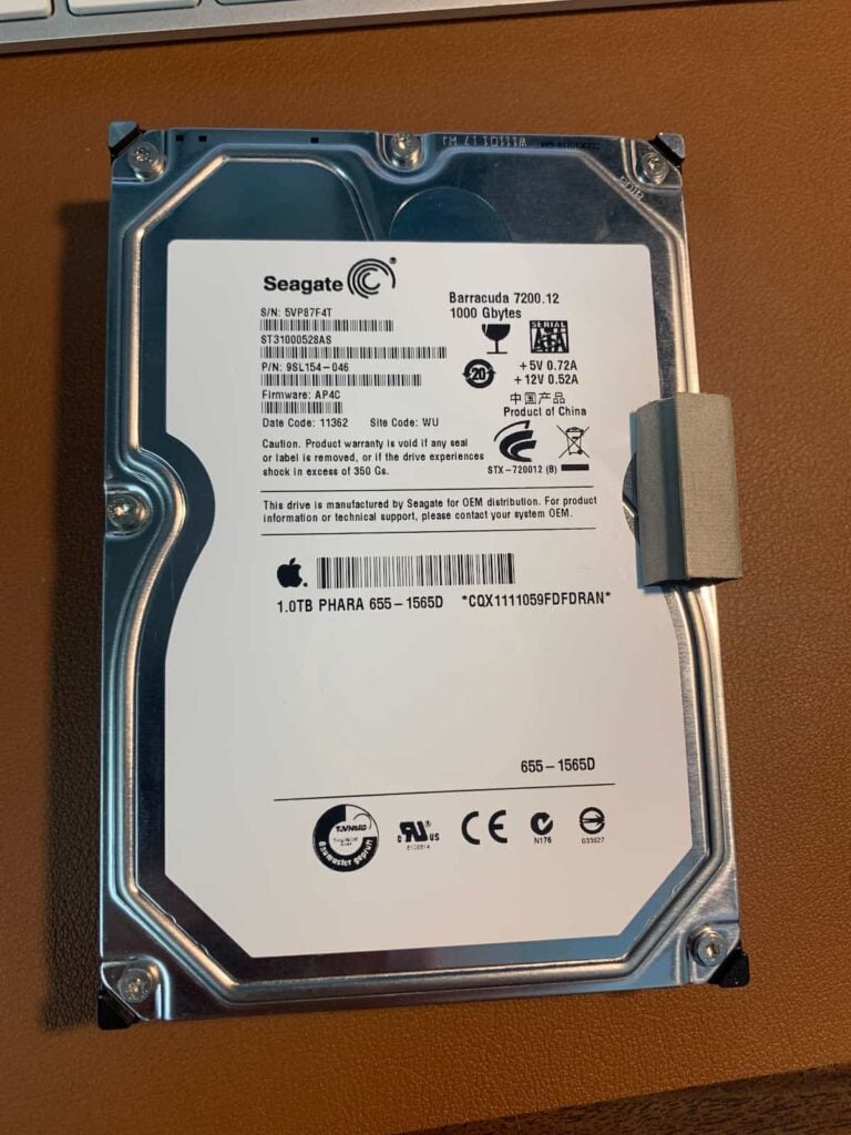Seagate ST31000528AS iMac Recovery