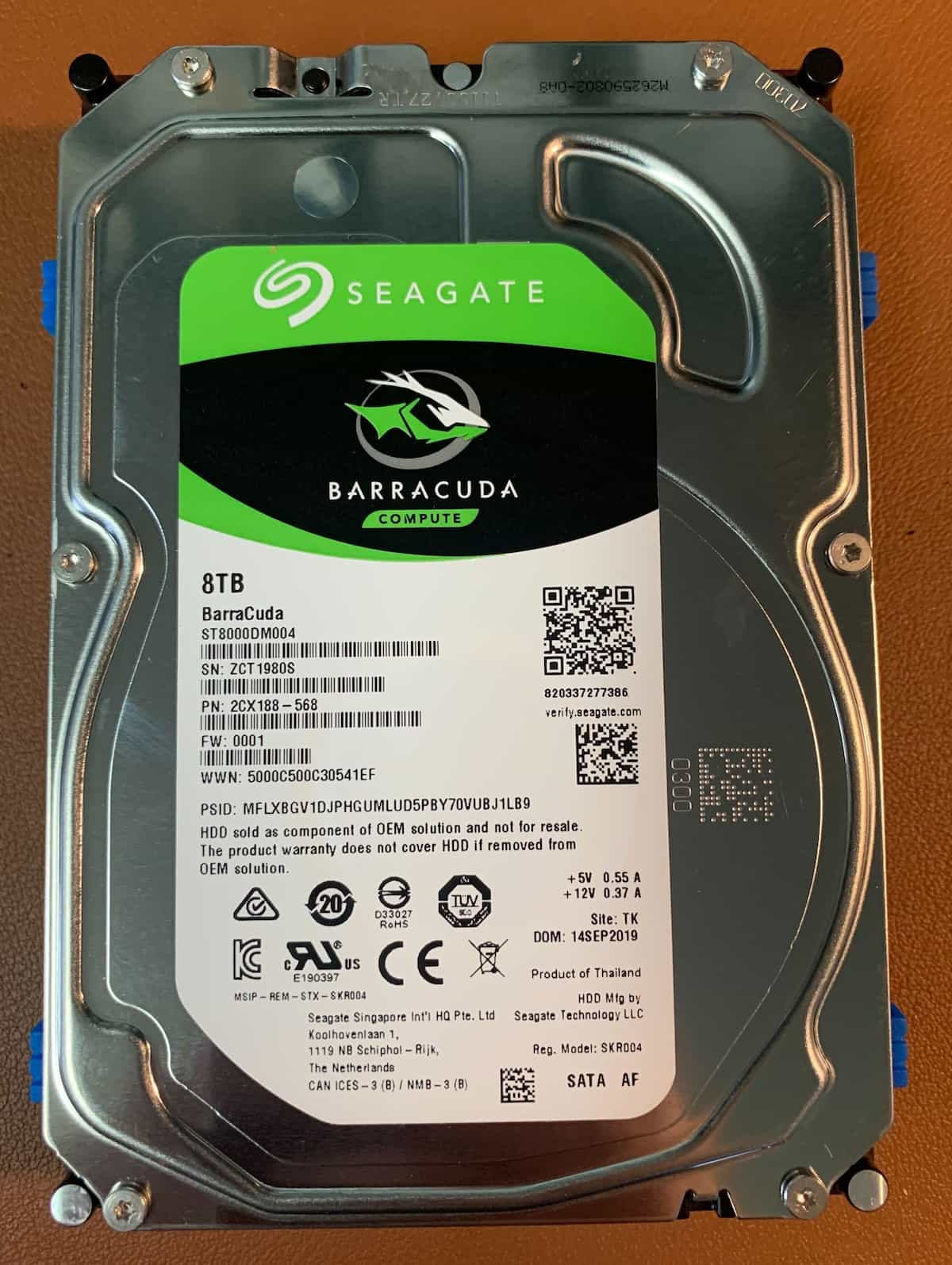 未開封】Seagate ST8000DM004-